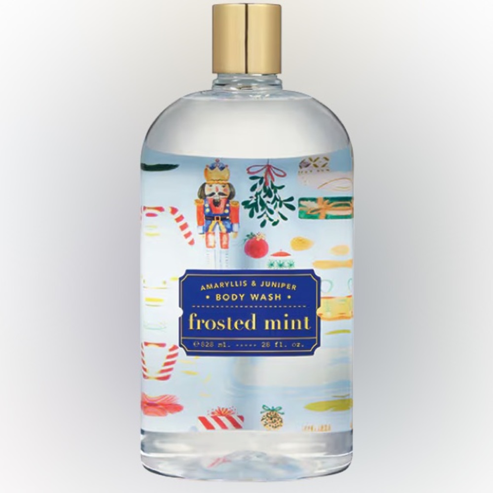 Amaryllis & Juniper-Frosted Mint Body Wash - Gold Cap